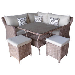 LG Outdoor Saigon Riviera Modular Petite Dining Set, Natural